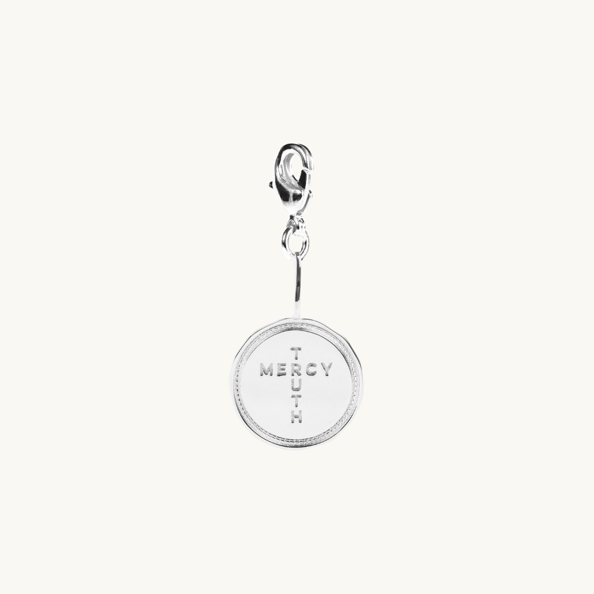 CROSS COIN CHARM SILVER i gruppen SHOP / CHARMS hos EMMA ISRAELSSON (charm013)