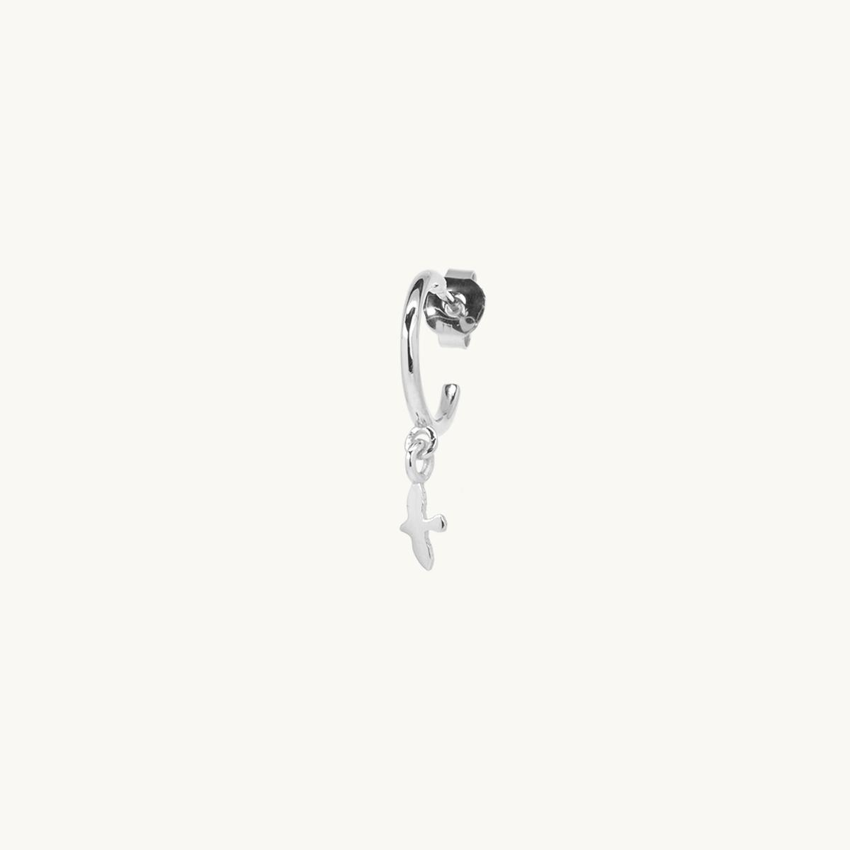Liten duva p krok i sterling silver
