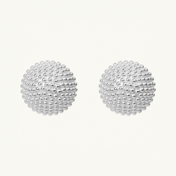 DEW GLOBE EARRINGS SILVER