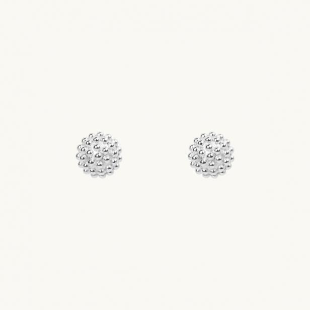 DEW GLOBE EARRINGS S SILVER