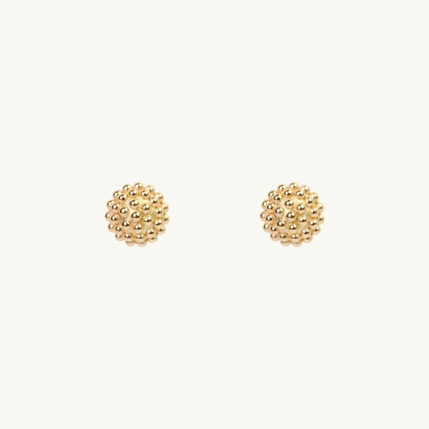 DEW GLOBE EARRINGS S GOLD