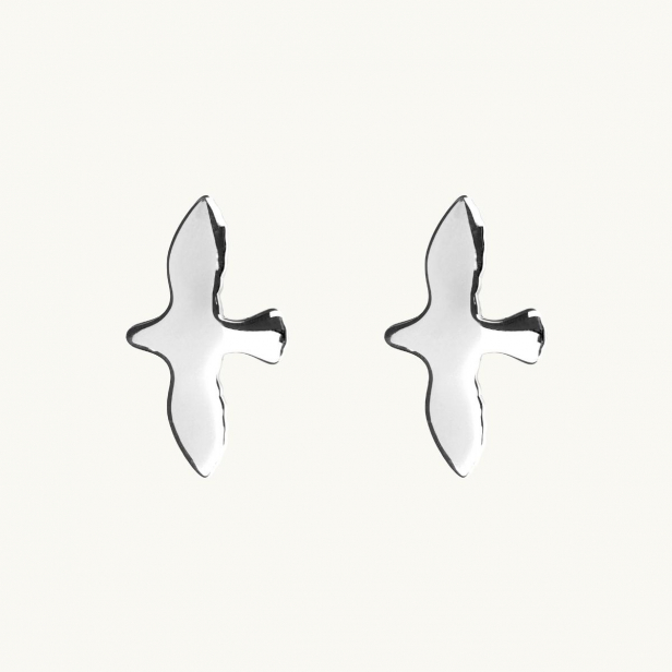 DOVE EARRINGS L SILVER