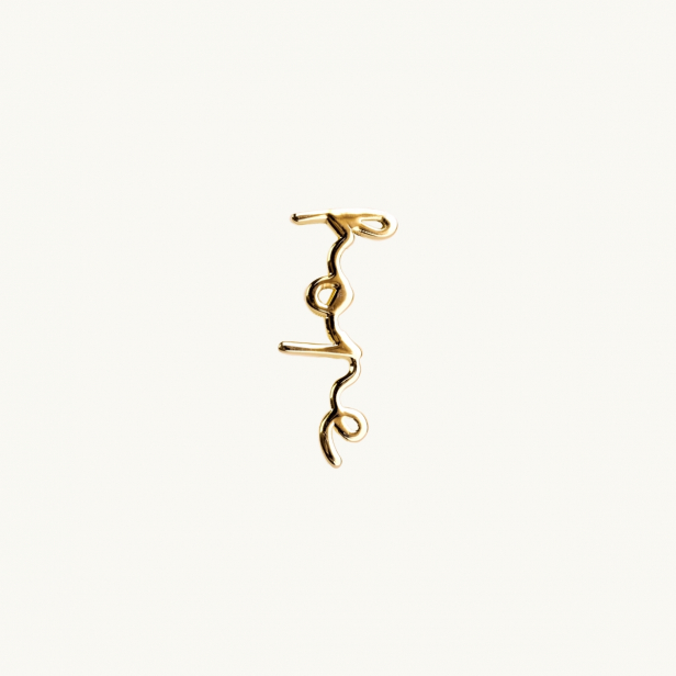 HOPE PIN EARRING GOLD