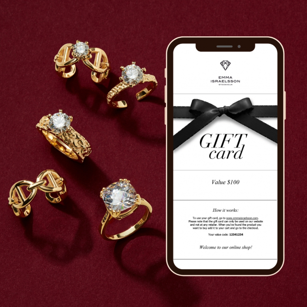 Presentkort som levereras digitalt
