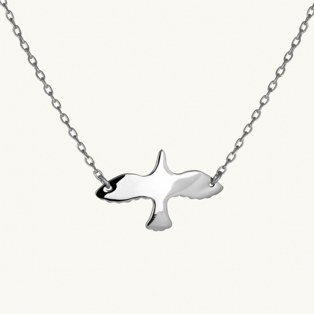 SILVER DOVE NECKLACE