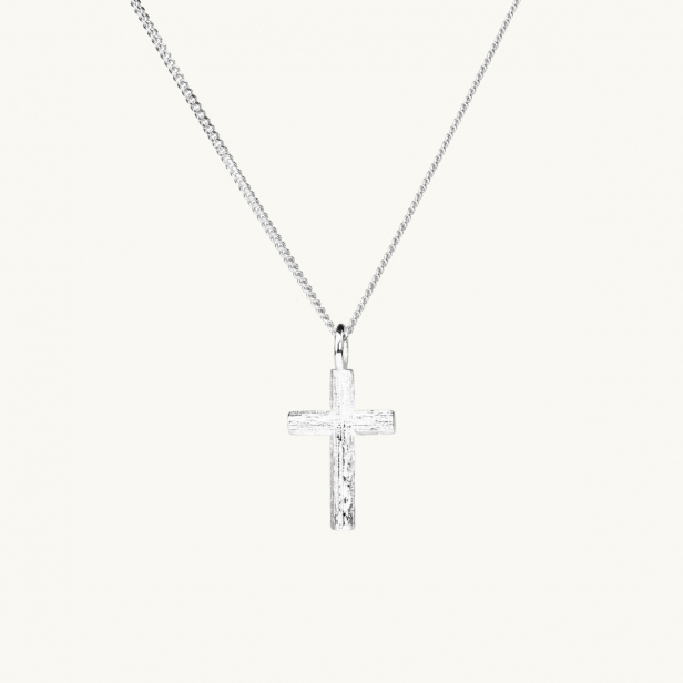 BRANCH CROSS NECKLACE SILVER