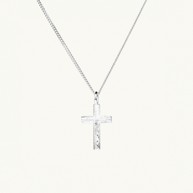 BRANCH CROSS NECKLACE SILVER