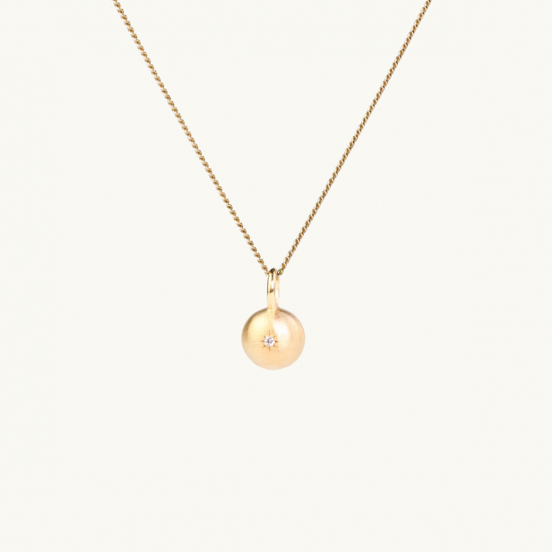 SPARKLING GLOBE NECKLACE GOLD 