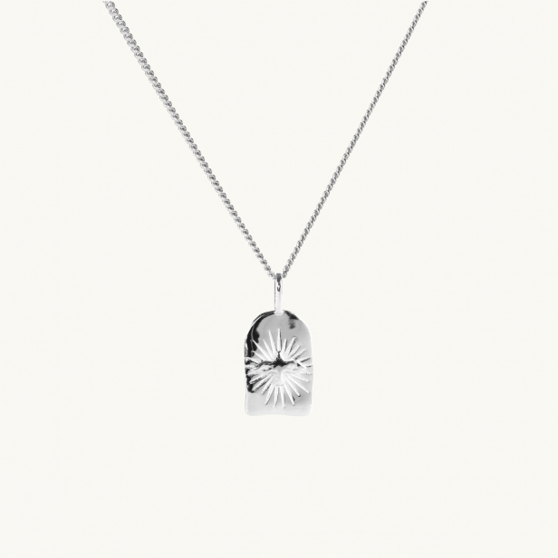 Window dove necklace silver