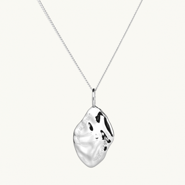 PEBBLE NECKLACE L SILVER