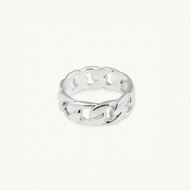 LINK RING SILVER