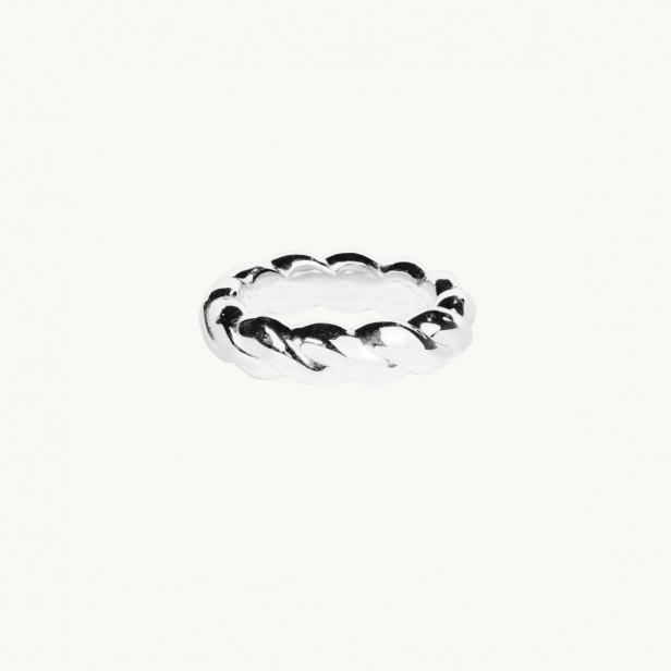 KNOT BAND RING SILVER