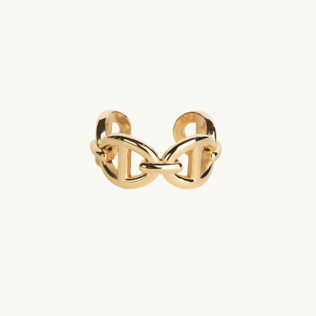 Ring i guld med ankarmönster