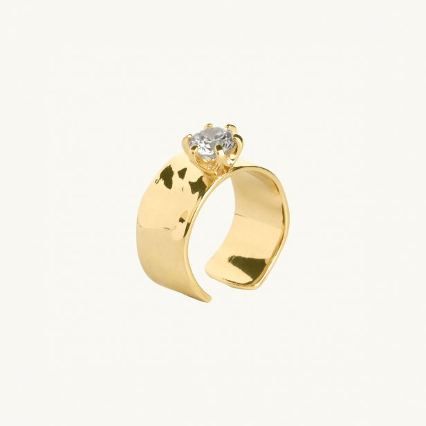 ORGANIC PRINCESS RING S GOLD 