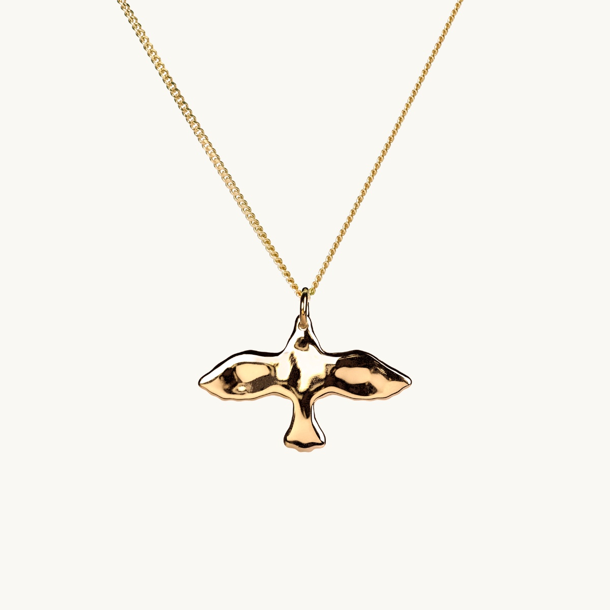 ORGANIC SMALL DOVE NECKLACE GOLD i gruppen SHOP / HALSBAND hos EMMA ISRAELSSON (neck173)