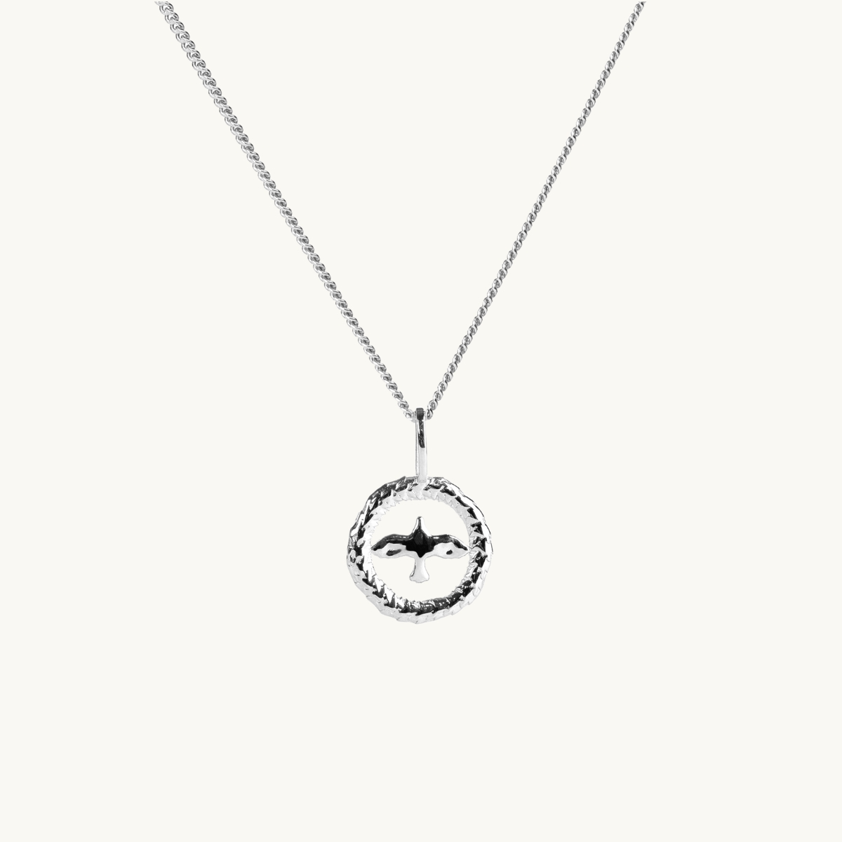 WREATH DOVE NECKLACE SILVER i gruppen SHOP / KOLLEKTIONER / FAITH hos EMMA ISRAELSSON (neck216)
