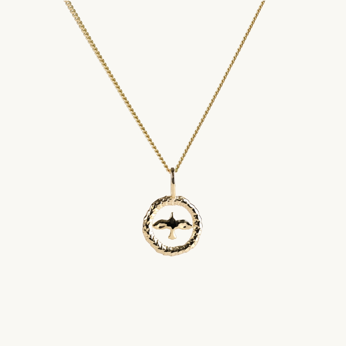 WREATH DOVE NECKLACE GOLD i gruppen SHOP / KOLLEKTIONER / FAITH hos EMMA ISRAELSSON (neck217)