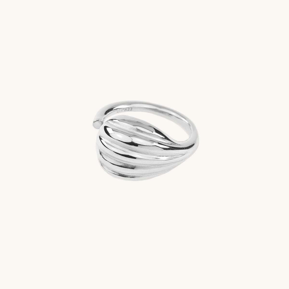Justerbar fikon ring i sterling silver