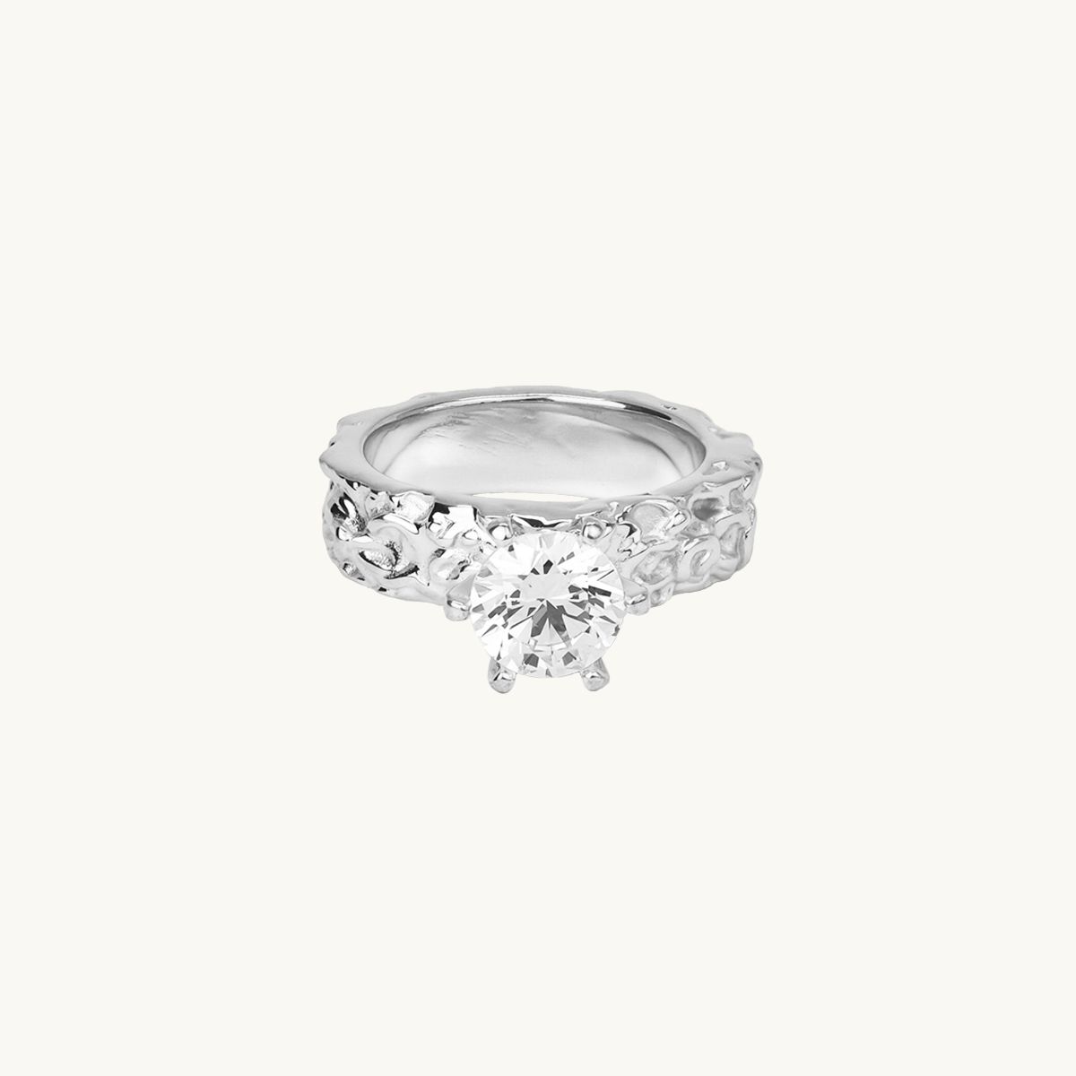 Prinsess ring i sterlingsilver med cz-sten