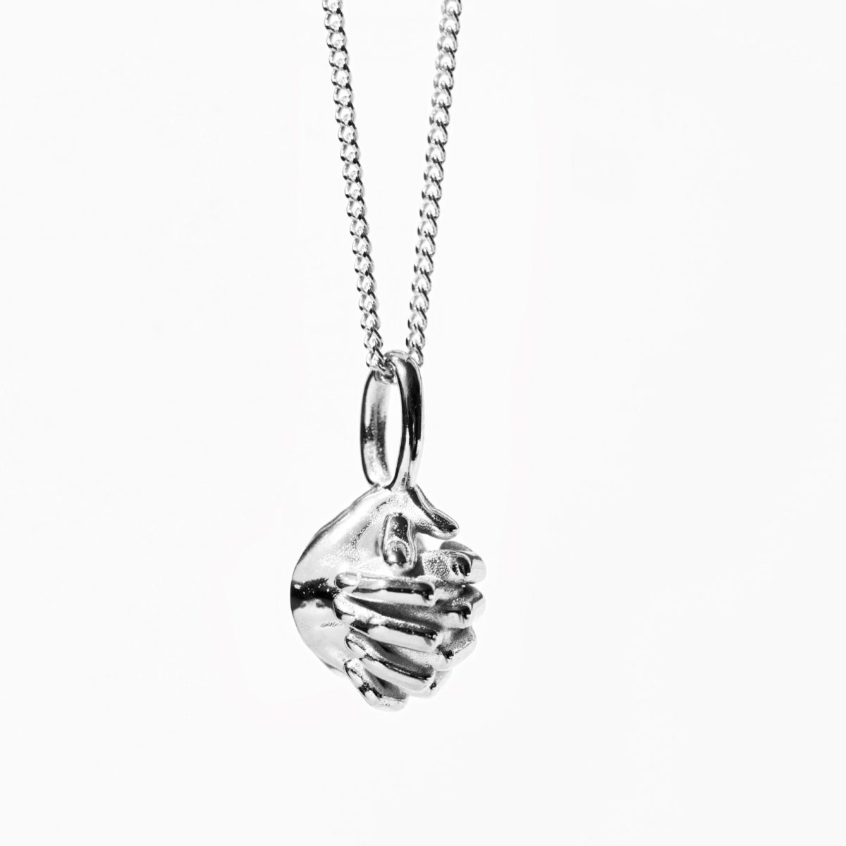 PRAY NECKLACE SILVER