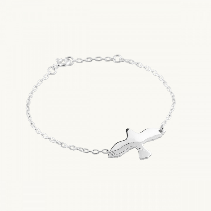 Silverarmband med duvberlock