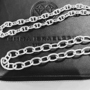 Anchor och chunky link chain i silver