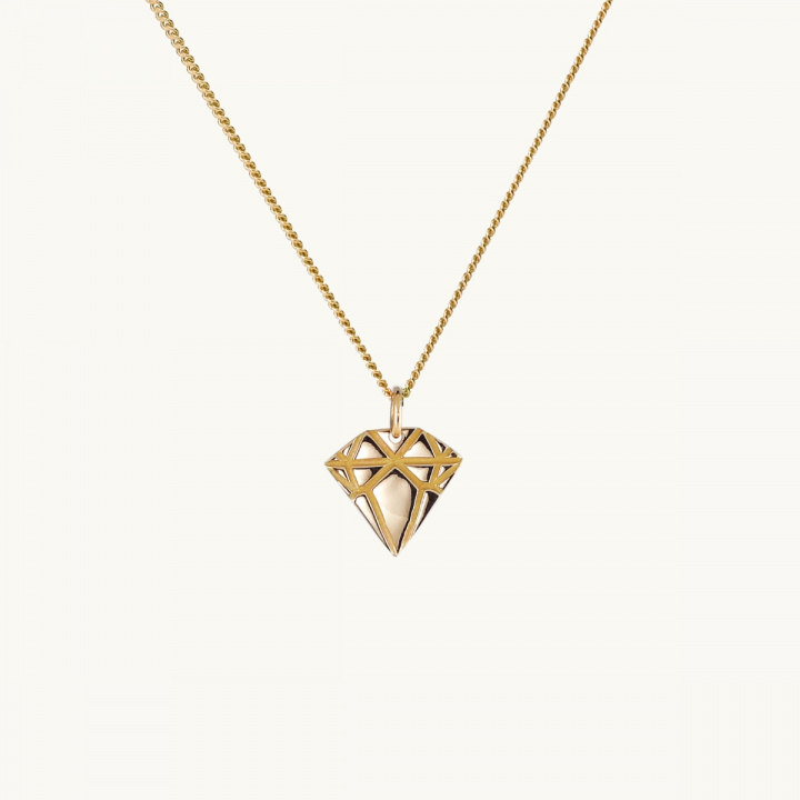 Halsband liten diamant i 18K guld 