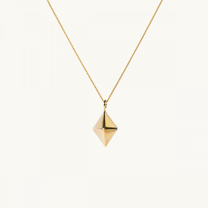 Halsband berlock stor diamant ppg guld välgörenhet