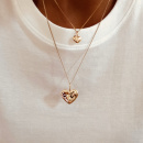 NAME HEART NECKLACE ORGANIC GOLD