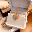 DEW HEART NECKLACE SILVER
