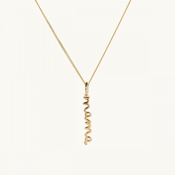 mamahalsband i guld