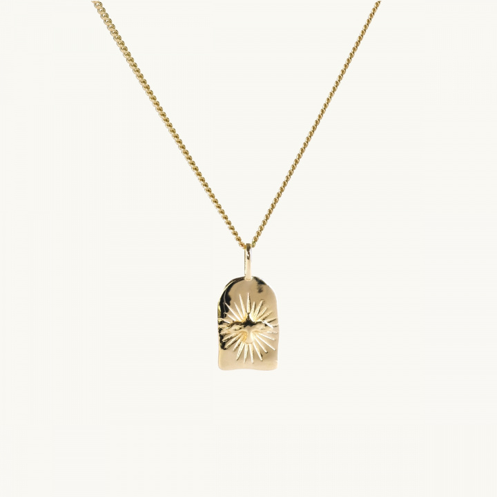Window dove necklace gold