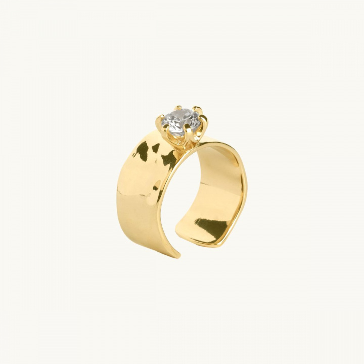 18k gulförgylld mäsing, ojämn ring
